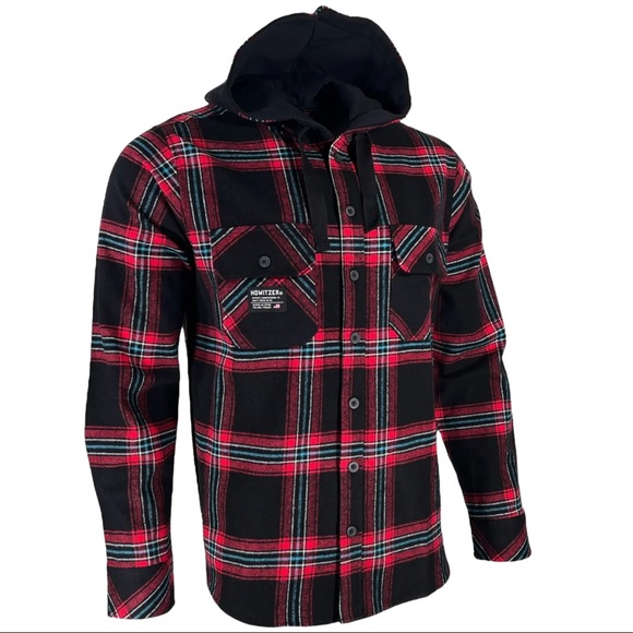 Howitzer Style Men's Button Down Flannel Tactics Military Grunt MFG - Picture 7 of 12